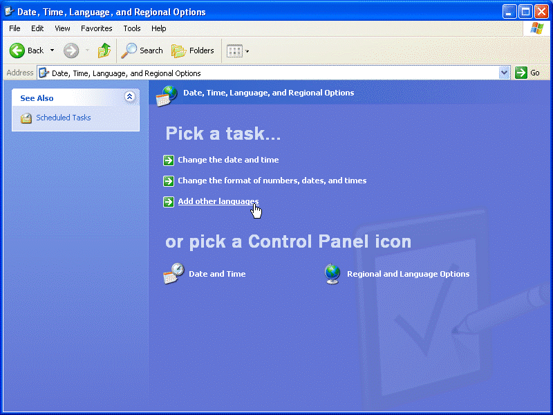 Install Other Languages Windows XP